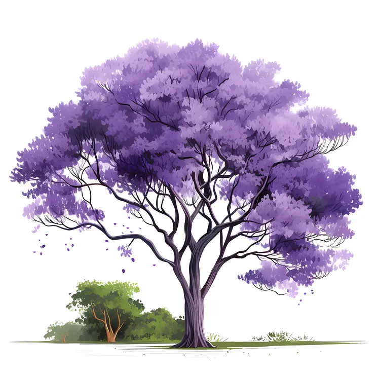 Majestic Purple Tree in Full Bloom