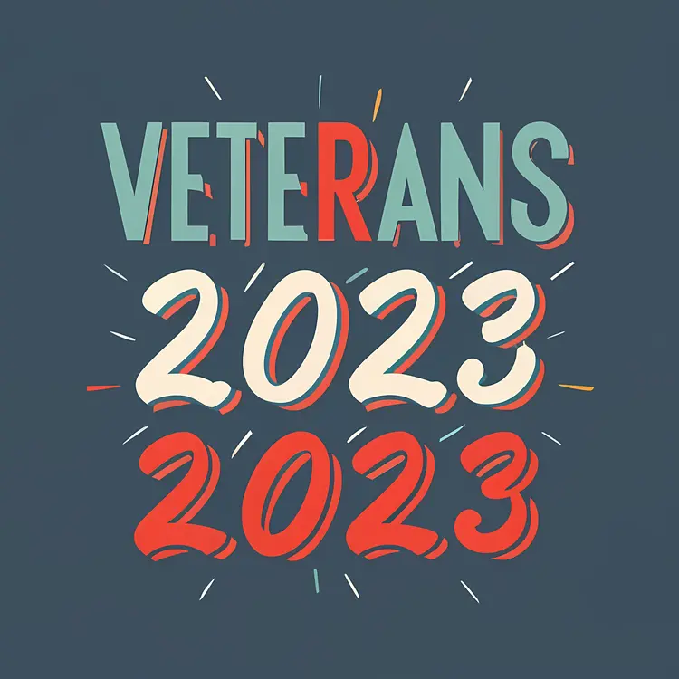 Veterans Day 2023 Typography