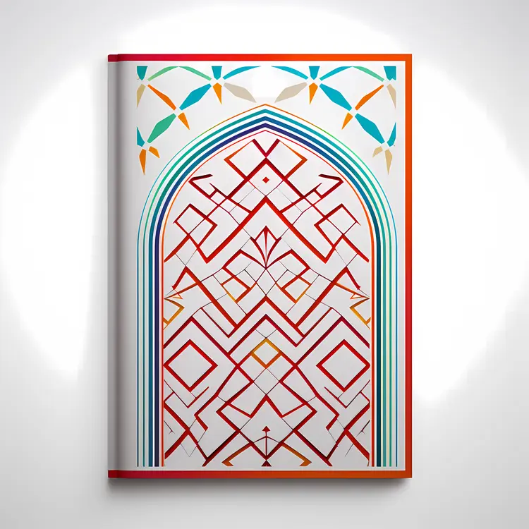 Geometric Pattern Notebook with Colorful Cover