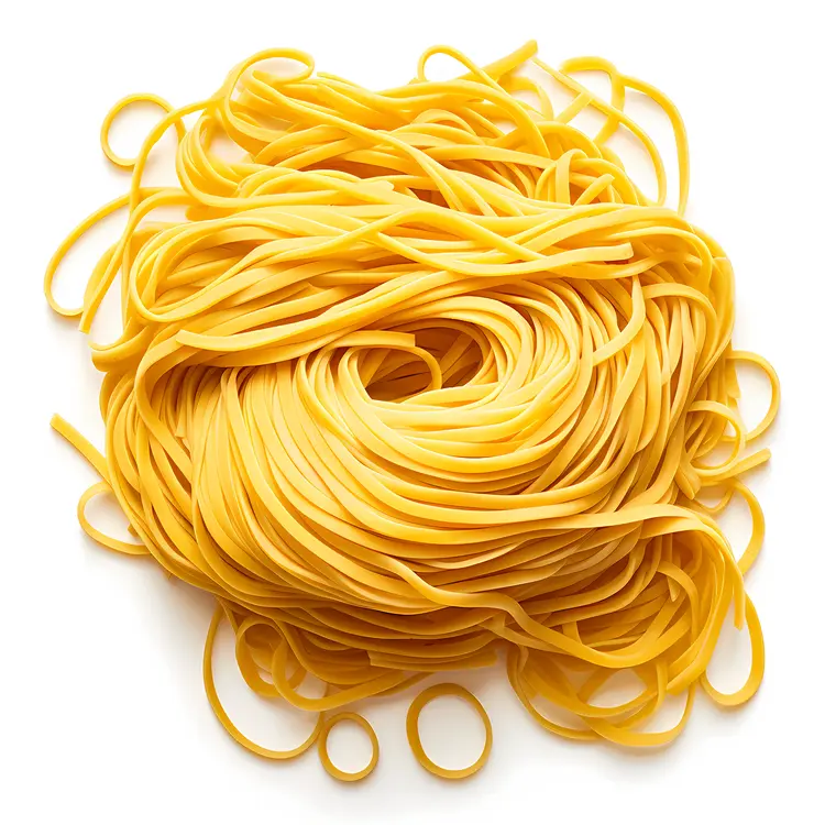 Uncooked Yellow Pasta Noodles