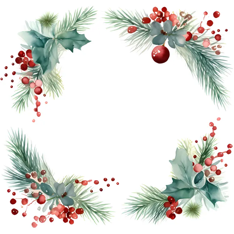 Holly and Pine Frame