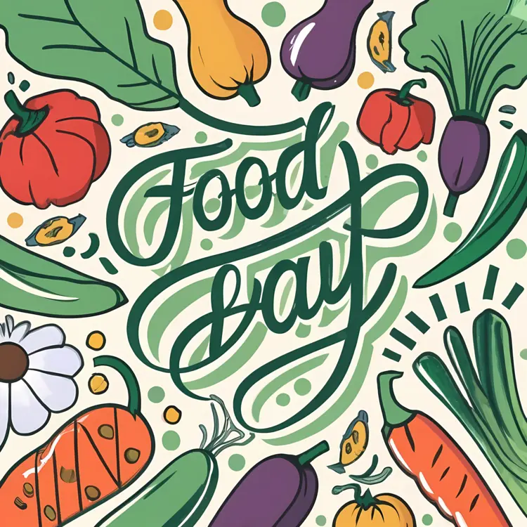 Food Day with Colorful Vegetables