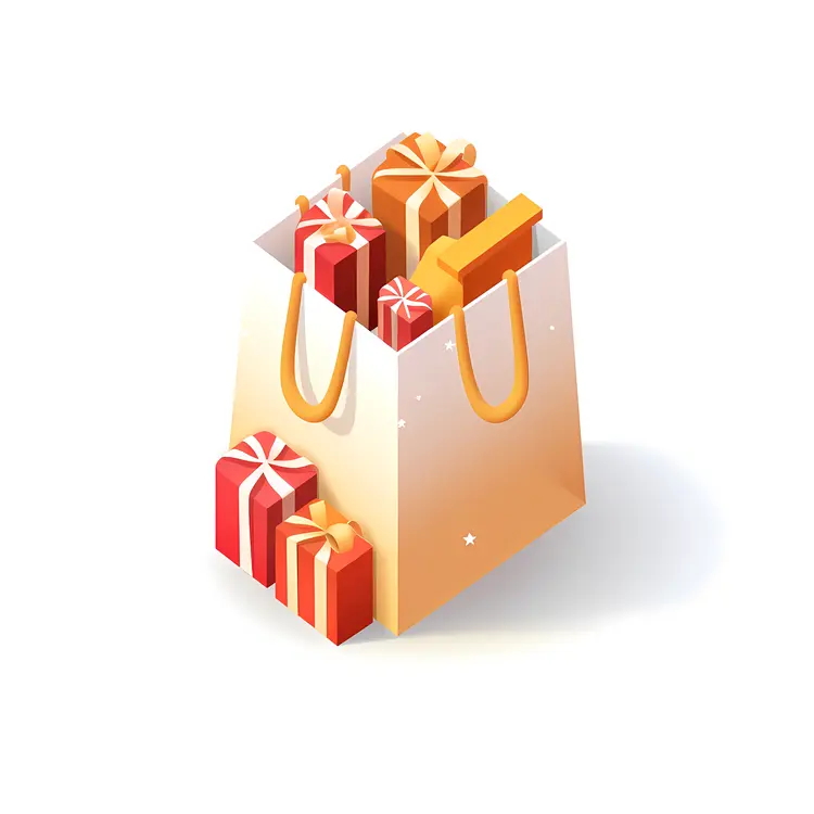 Gift Bag Filled with Presents