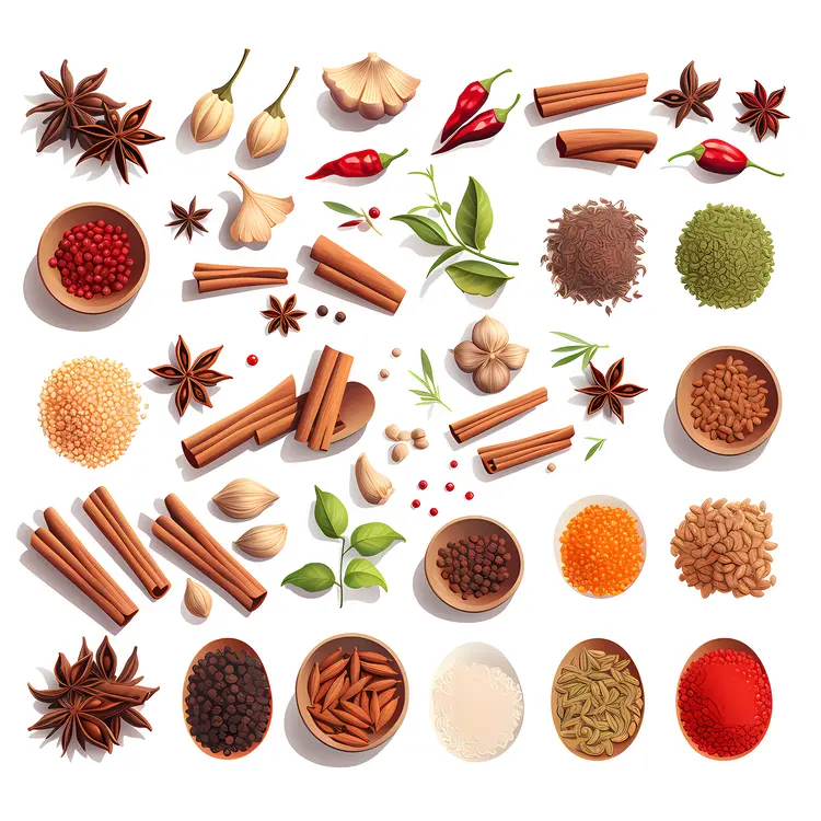 Assorted Spices and Seasonings