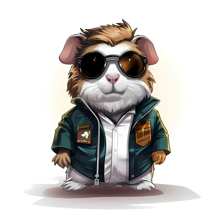 Cool Hamster in Stylish Outfit