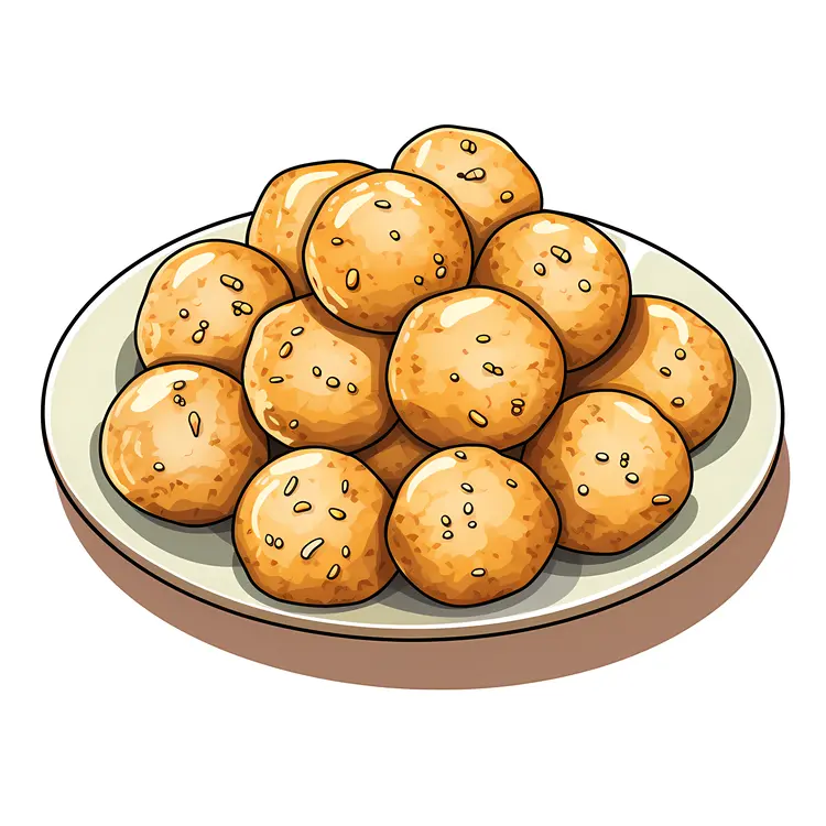 Plate of Sweet Balls