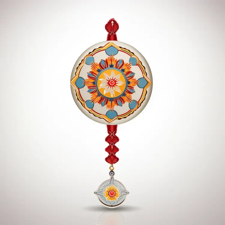 Beautiful Mandala Ornament with Red String