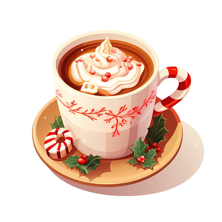 Cup of Hot Chocolate with Whipped Cream