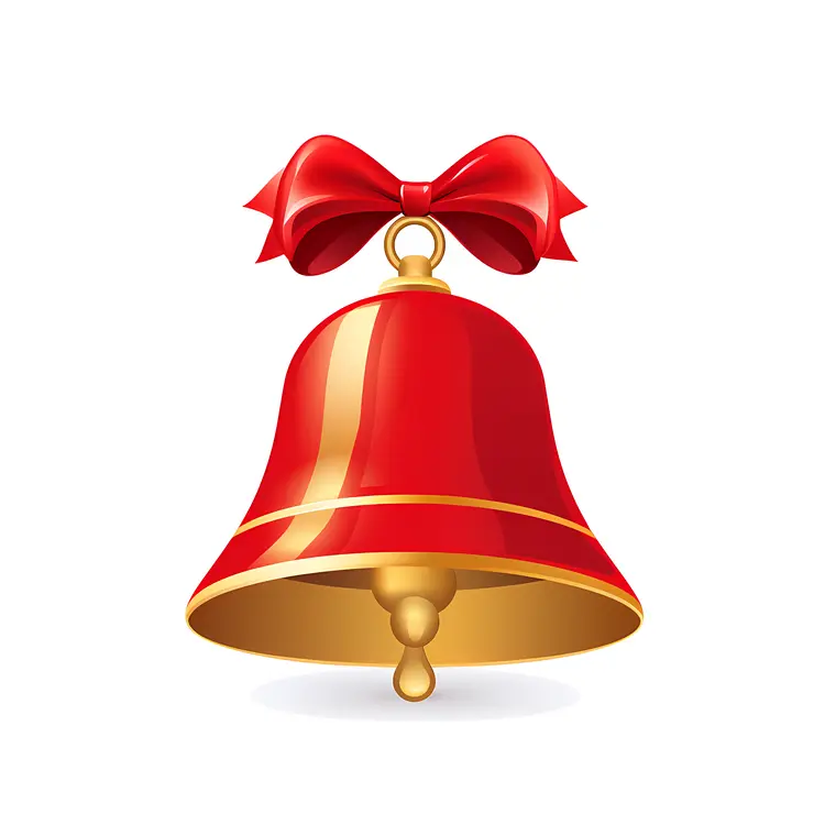 Red Bell with Red Bow