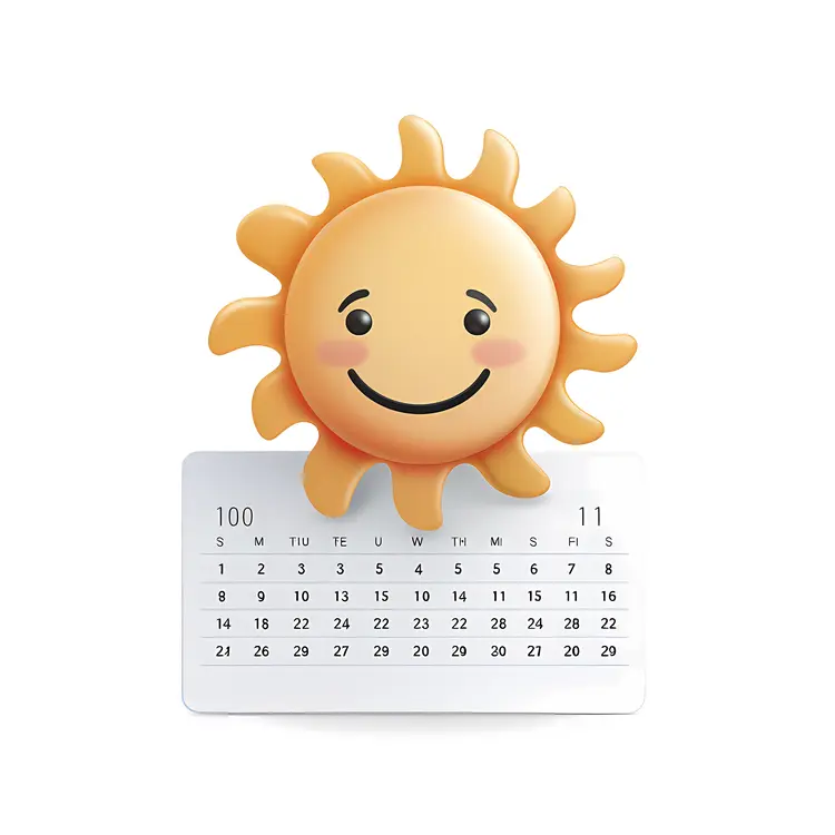 Smiling Sun Calendar