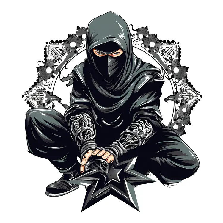 Ninja with Shuriken
