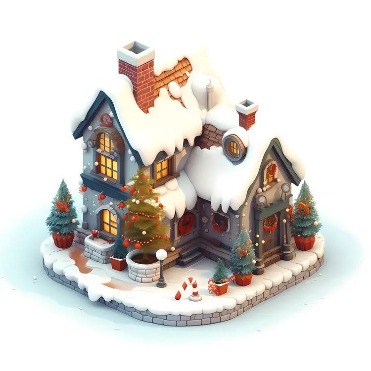 Small cute doodle house