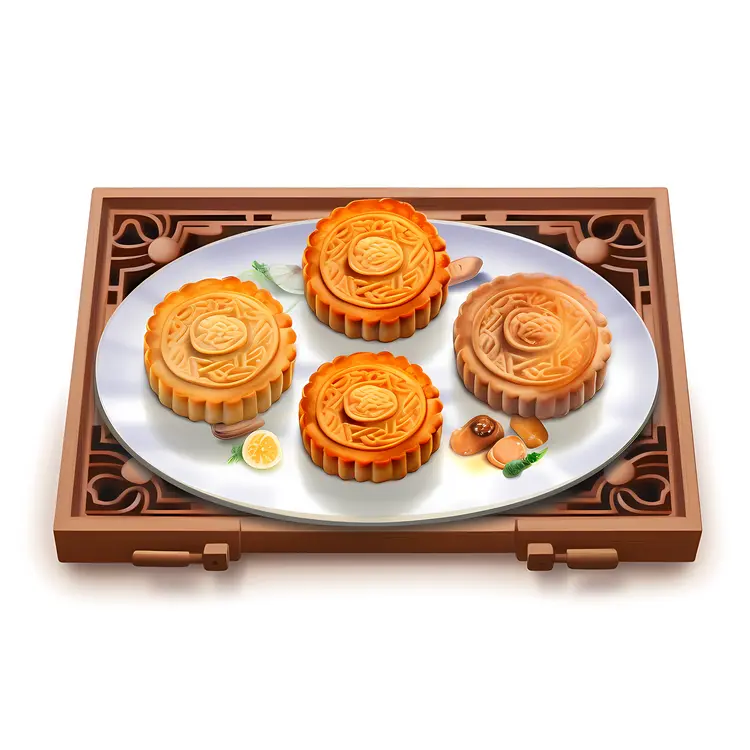 Delicious Mooncakes for Mid-Autumn Festival Celebration