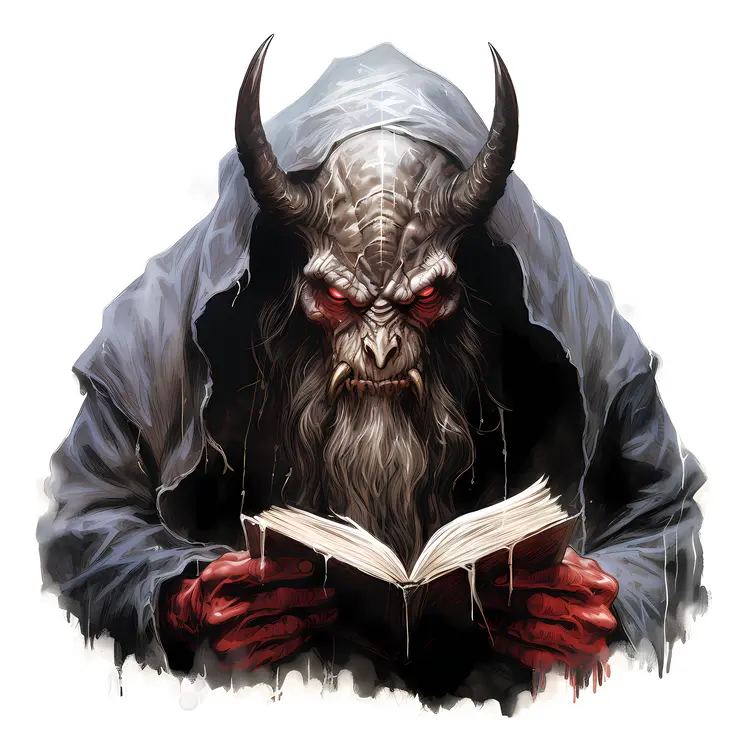 Demon Reading Book