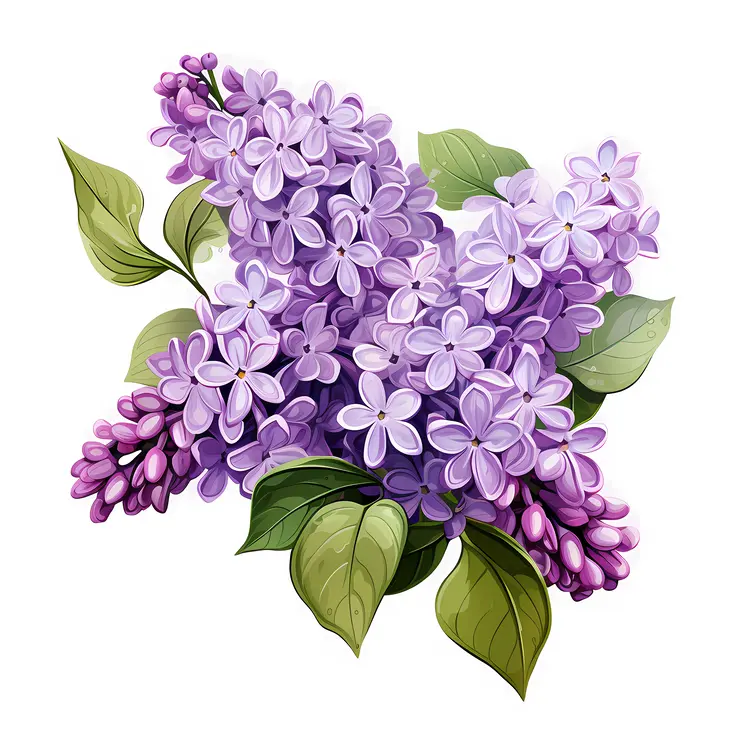 Beautiful Purple Lilac Flowers