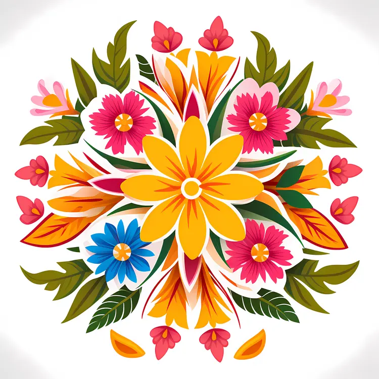Colorful Floral Pattern Design