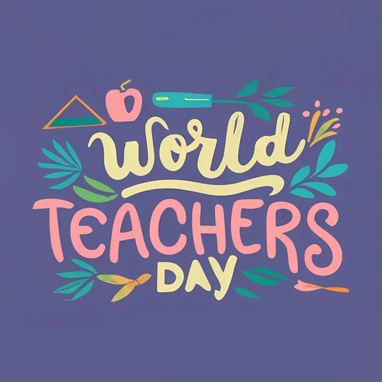 World Teachers Day with Educational Elements
