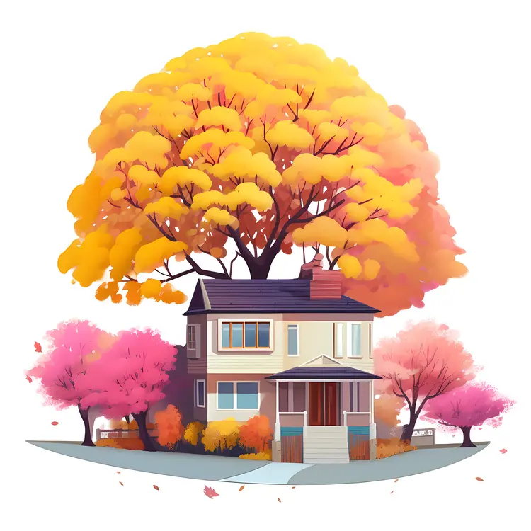 Small cute doodle house