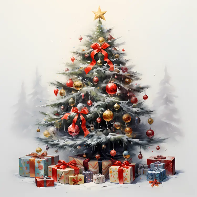 Christmas Tree with Gifts