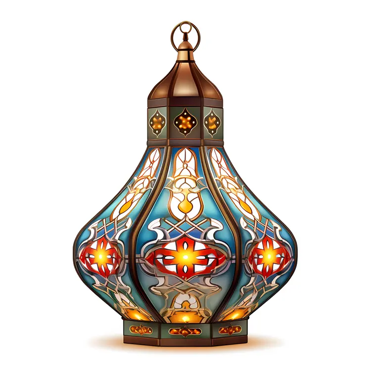 Stained Glass Decorative Lantern