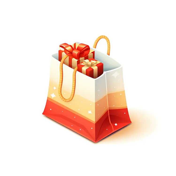 Colorful Gift Bag with Presents
