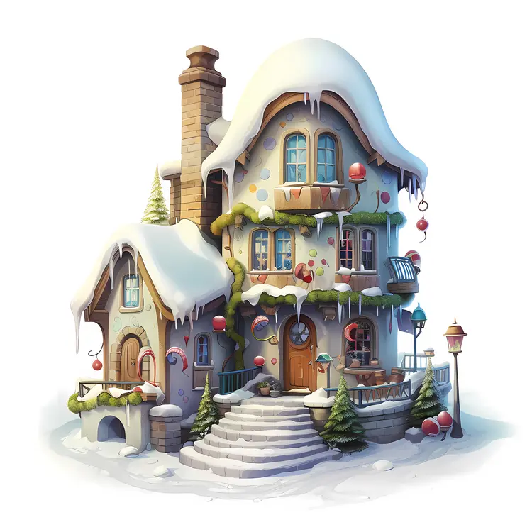 Small cute doodle house