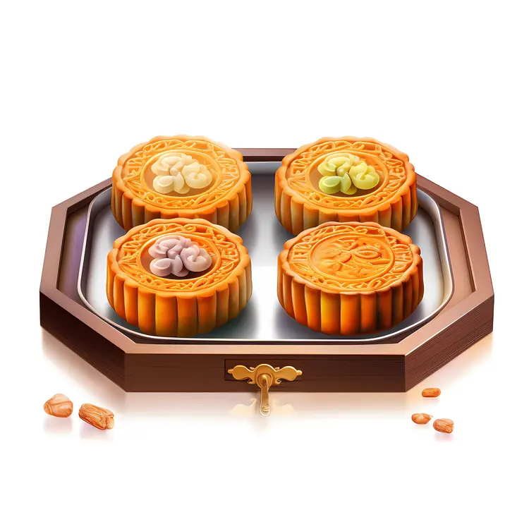 Traditional Mooncakes for Mid-Autumn Festival