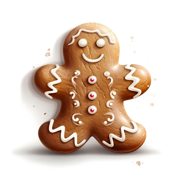 Smiling Gingerbread Man