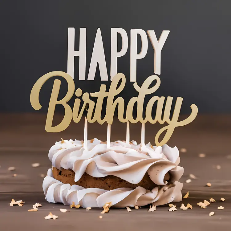 Happy Birthday Cake with Icing