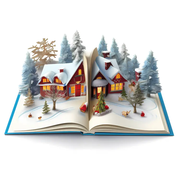 Snowy House in Winter Wonderland