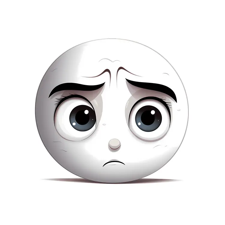 Worried Concerned Face Illustration
