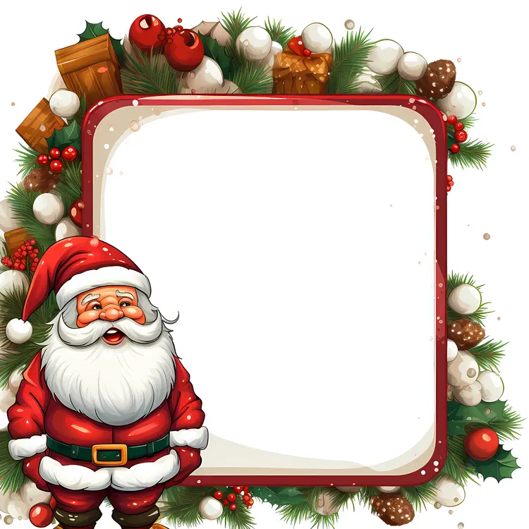 Santa Claus with Christmas Gifts