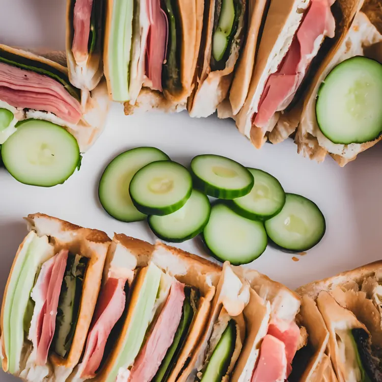 Tasty Sandwich with Fresh Cucumber