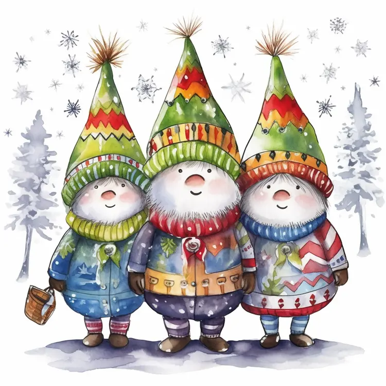 Cute Winter Gnomes
