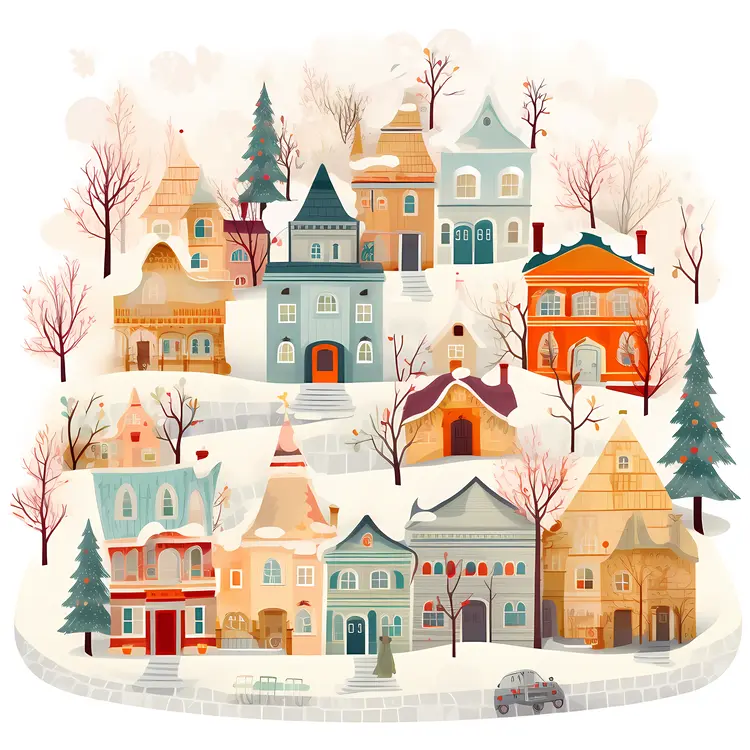 Small cute doodle house