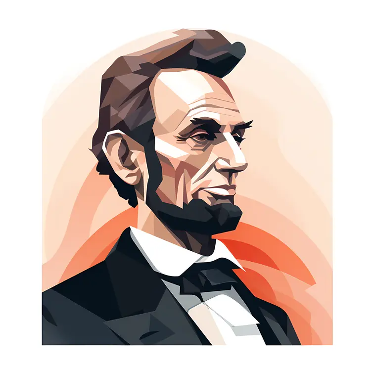 Geometric Portrait of a Man in a Suit