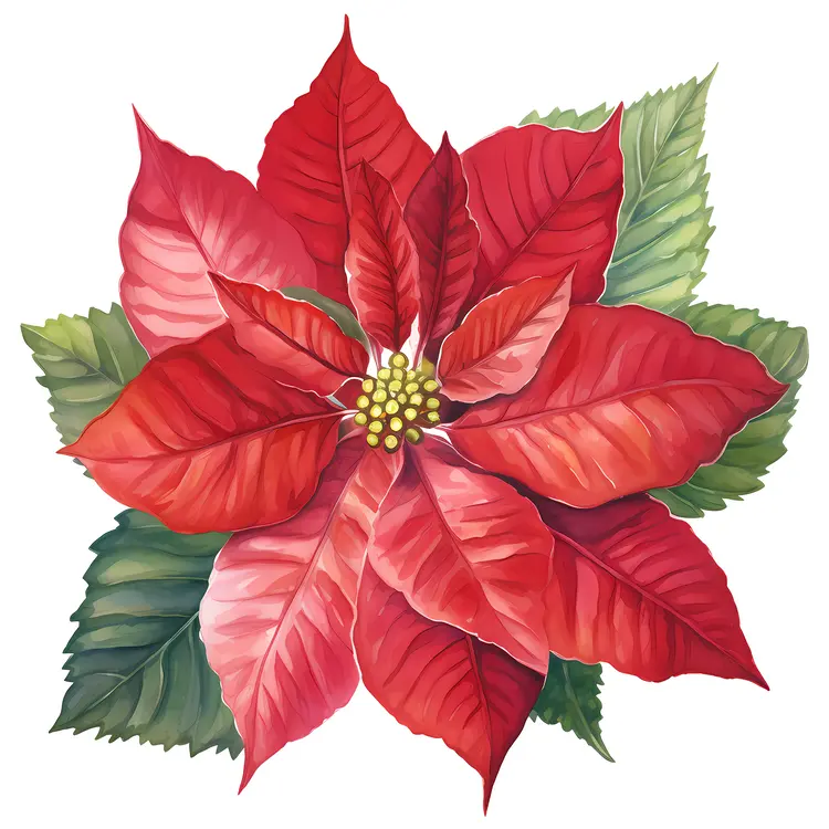 Beautiful Poinsettia Flower for Christmas Decor