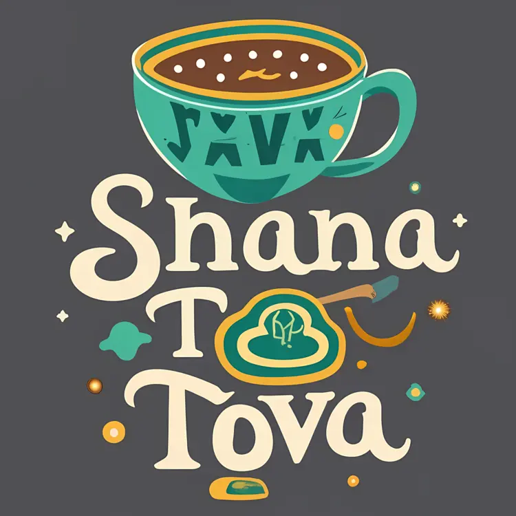 Shana Tova with Coffee Cup