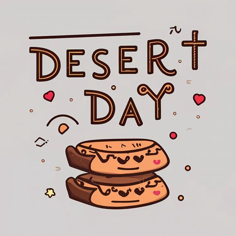 Desert Day Cartoon Illustration