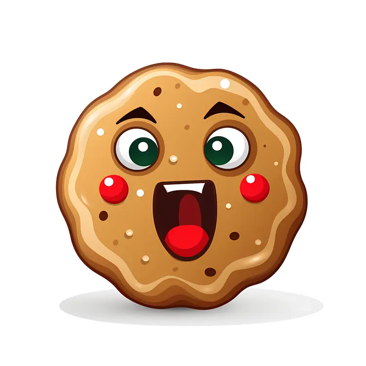 Smiling Cookie with Face