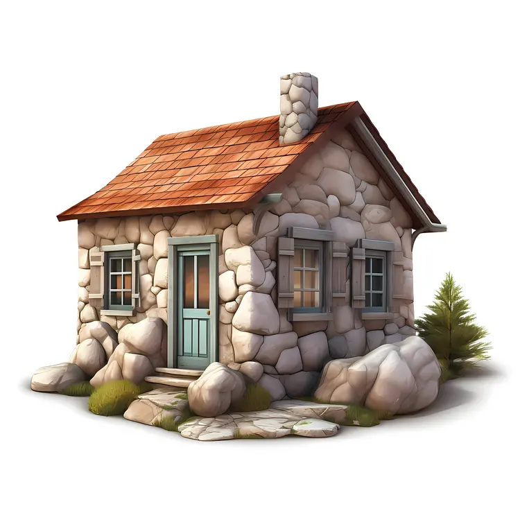 Small cute doodle house