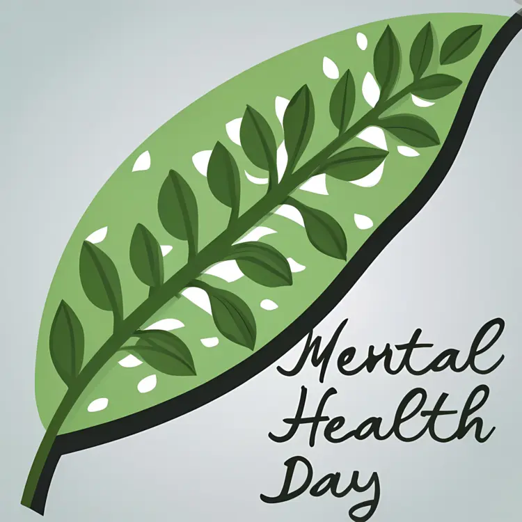 Leaf Illustration for Mental Health Day