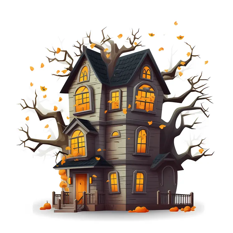 Spooky Haunted House for Halloween