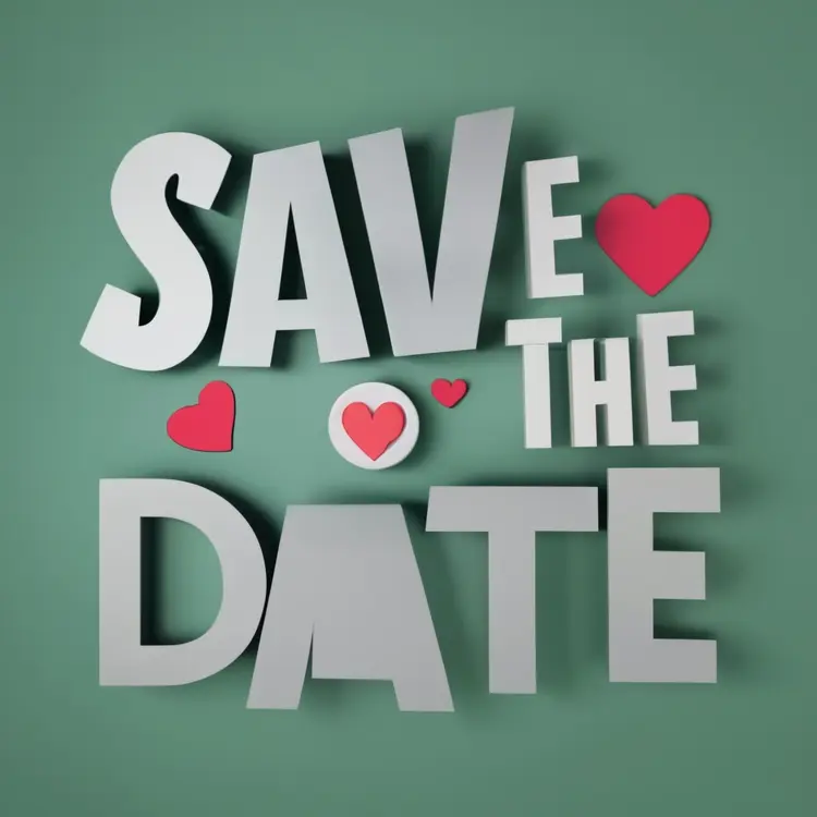 Modern Save the Date Announcement