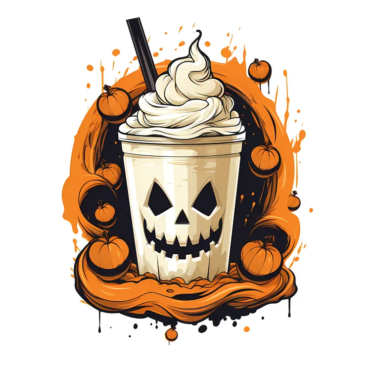 Jack-o'-Lantern Pumpkin Milkshake
