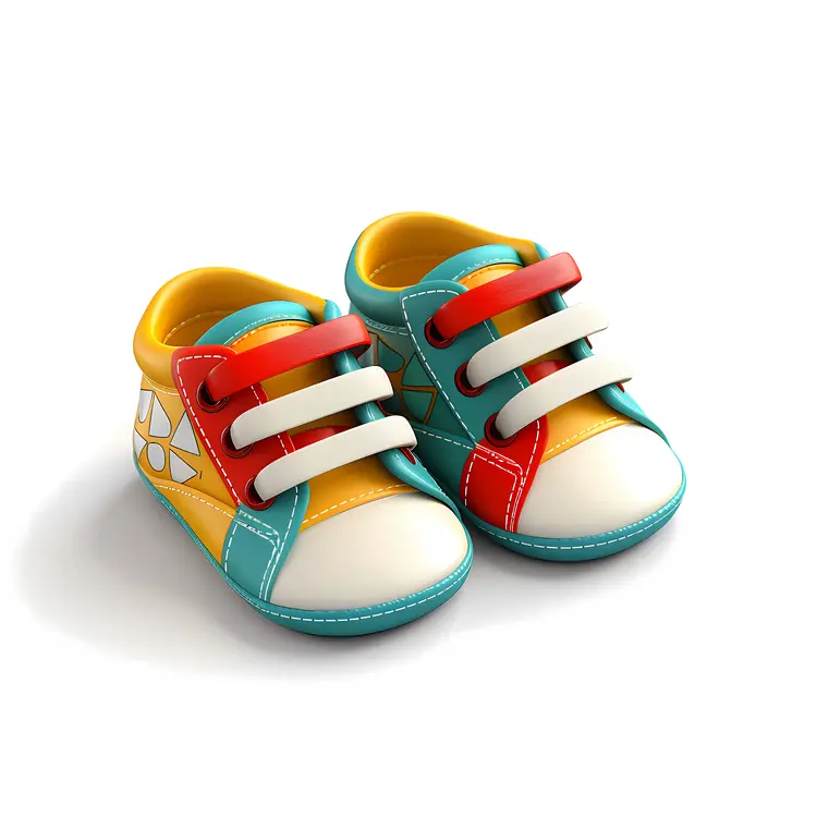 Colorful Baby Shoes with Velcro Straps