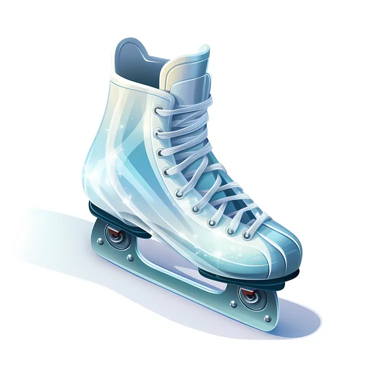 Sleek Blue Roller Skate