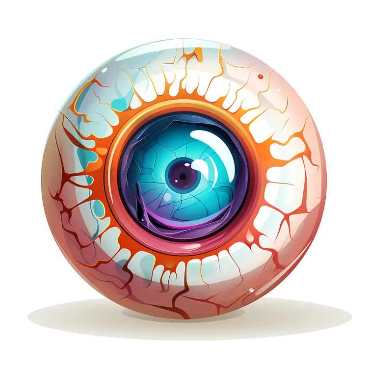 Purple Eyeball Illustration