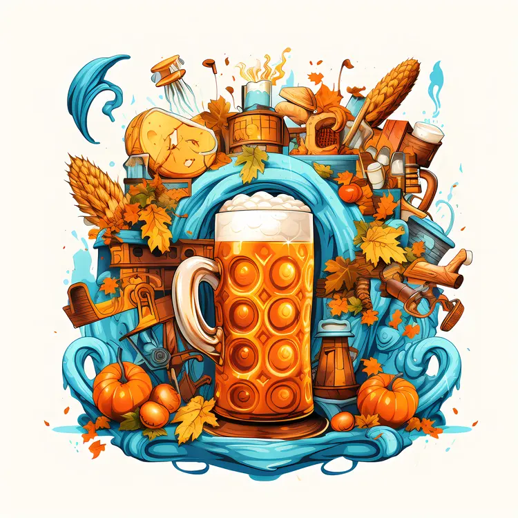Illustration of Beer Mug