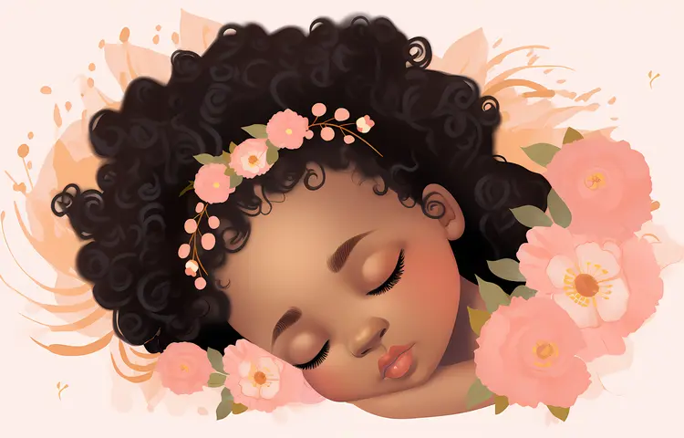 Sleeping Baby with Flower Headband